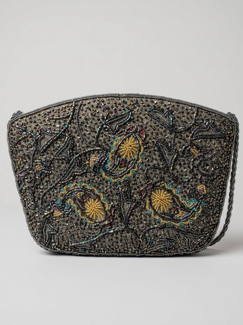Vintage Beaded Evening Clutch Bag Excellent Condition